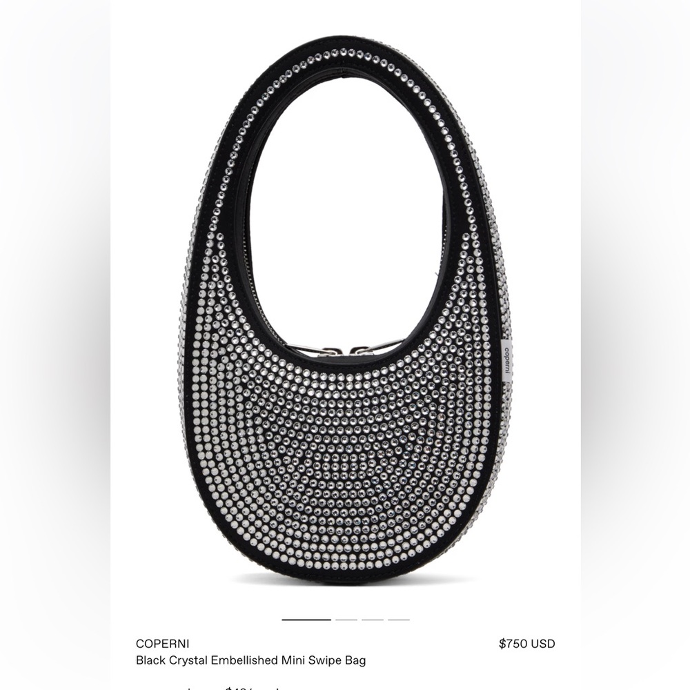 Coperni Rhinestone Shoulder Bag